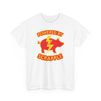 Powered by Scrapple Unisex Heavy Cotton Tee