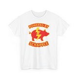 Powered by Scrapple Unisex Heavy Cotton Tee