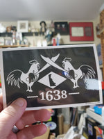 Delaware Pirate Flag Sticker