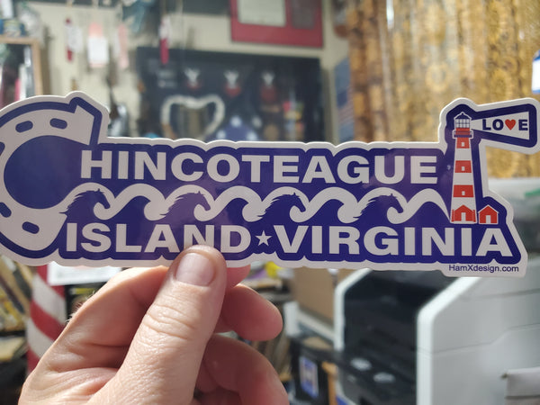 Chincoteague Swim Sticker