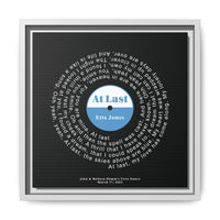 Custom Song Matte Canvas, Framed