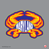 Maryland Counties Crab Unisex Heavy Cotton Tee