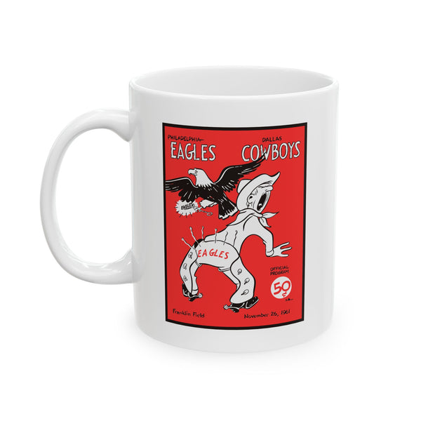 Philadelphia Eagles vs Dallas Cowboys 1961 Ceramic Mug, (11oz, 15oz)