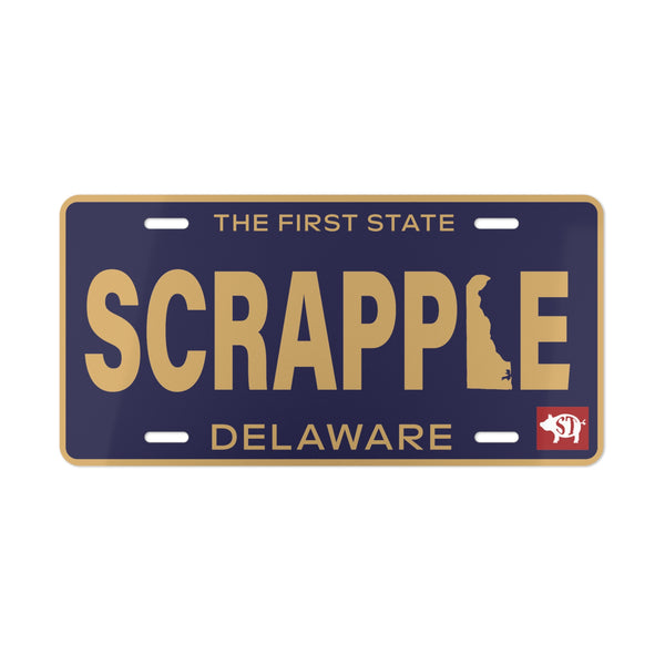 Delaware Scrapple License Plate