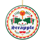 Ornament - Scrapple Hex Sign Ceramic Ornaments (2-Side Print)