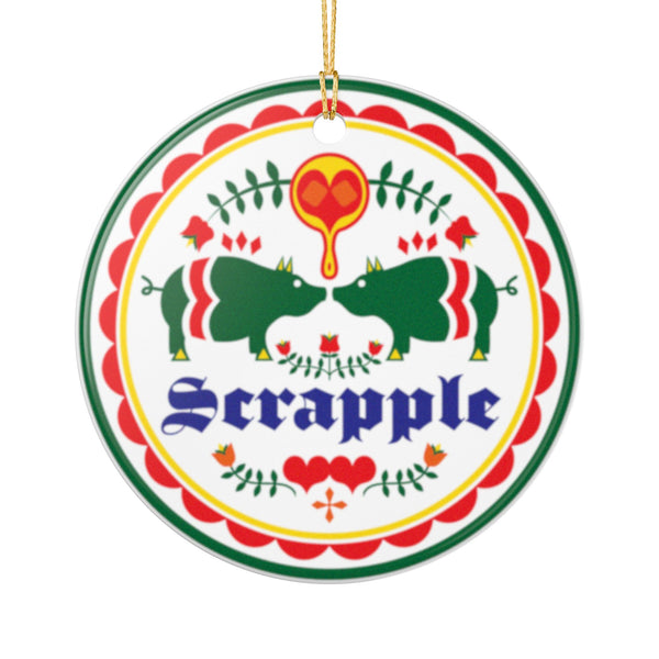 Ornament - Scrapple Hex Sign Ceramic Ornaments (2-Side Print)