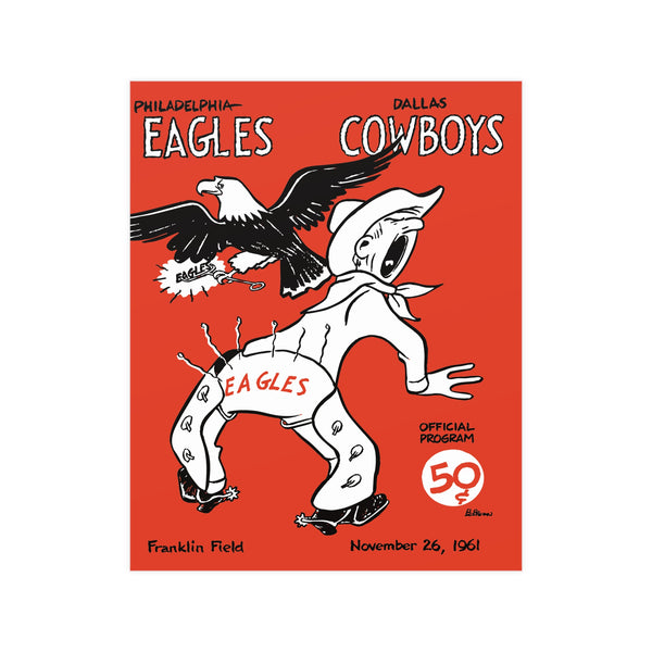 Eagles vs Cowboys Matte Posters