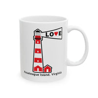 Mug - Assateague Island Lighthouse Love Design