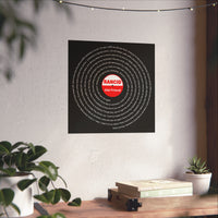 Custom Song 16x16in Art Posters