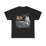 Maryland Moon Landing T‑Shirt — Astronaut with Maryland Flag Graphic