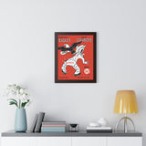 Eagles vs Cowboys Framed Vertical Poster