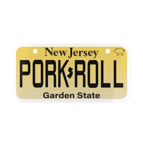 New Jersey Pork Roll Mini License Plate