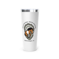 Tumbler - Chincoteage Pony and Oyster Design, 22oz Vacuum Insulated Cup