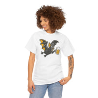 Halloween Bat Unisex Tee with Beer
