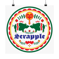 Satin Poster - Scrapple Hex Sign Design