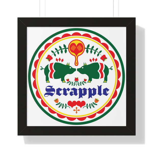 Poster - Scrapple Hex Sign Design