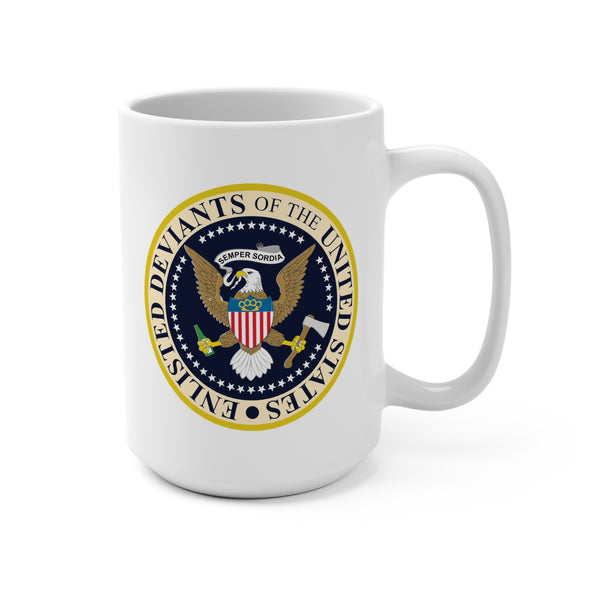 Enlisted Deviant  Pres Seal Mug 15oz
