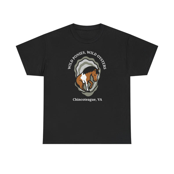 Chincoteague Ponies & Oysters Tee