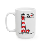 Mug - Assateague Island Lighthouse Love Design