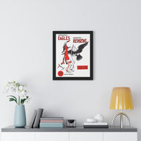 Eagles vs DC 1962 Framed Vertical Poster