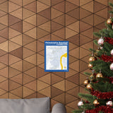 Philadelphia Baseball Stadiums Map Poster — Historical Locations Over Time Blue and Yellow