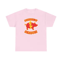 Powered by Scrapple Unisex Heavy Cotton Tee