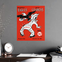 Eagles vs Cowboys Matte Posters