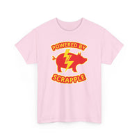 Powered by Scrapple Unisex Heavy Cotton Tee