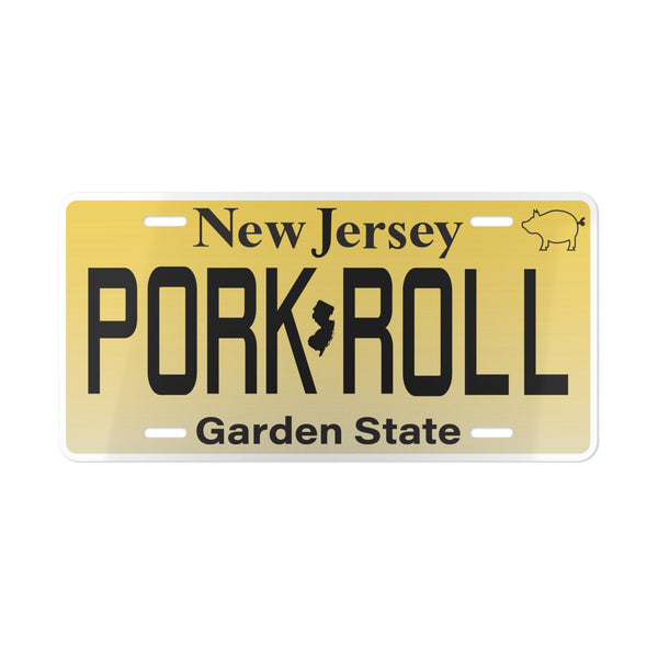 New Jersey Pork Roll License Plate