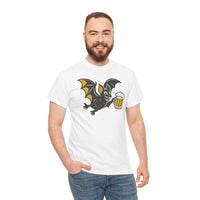 Halloween Bat Unisex Tee with Beer