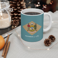 Delaware Flag Wrap Mug 11oz