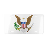 USA Eagle Vanity License Plate — Patriotic American Flag Emblem Car Plate