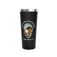 Tumbler - Chincoteage Pony and Oyster Design, 22oz Vacuum Insulated Cup