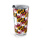 Garrett County Maryland State Flag Tumbler 20oz Tumbler — All Maryland