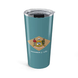 Delaware State Flag 20oz Tumbler – Insulated Travel Cup with State Seal