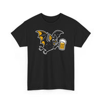 Halloween Bat Unisex Tee with Beer