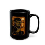 Mug - Vintage Halloween Wolfman Holding a Cup of Coffee - 11oz/15oz