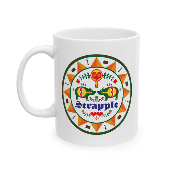 Mug - Scrapple Hex Design - Ceramic Mug 11oz/15oz