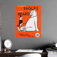 Eagles vs Bears Matte Posters