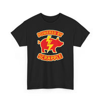 Powered by Scrapple Unisex Heavy Cotton Tee