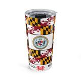 Dorchester County Maryland State Flag Tumbler 20oz Tumbler — All Maryland