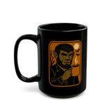 Mug - Vintage Halloween Wolfman Holding a Cup of Coffee - 11oz/15oz