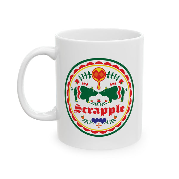Scrapple Hex 4 Mug, (11oz, 15oz)