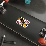 Maryland Flag Chihuahua Sticker