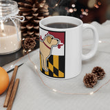 Maryland Flag Yellow Lab Mug 11oz