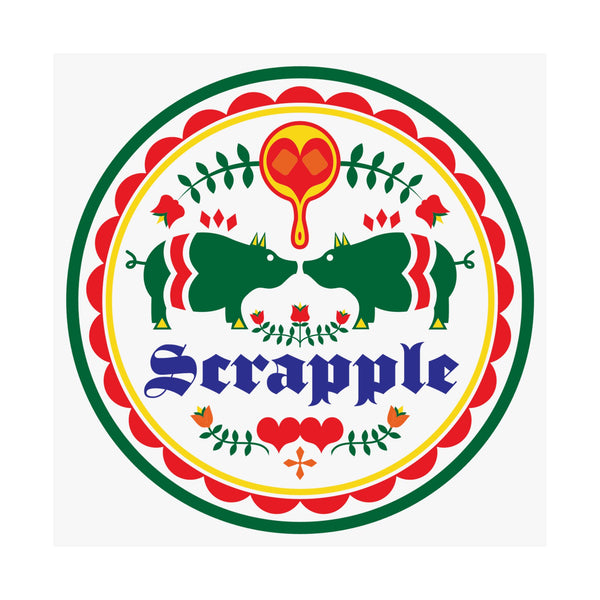 Satin Poster - Scrapple Hex Sign Design