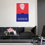 Chesapeake Bay Oyster Poster — Matte Vertical & Horizontal Wall Art