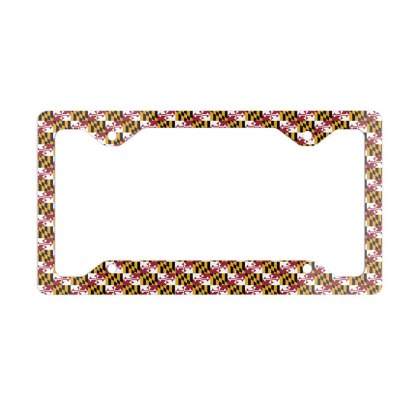 License Plate Frame - Maryland Flag Design
