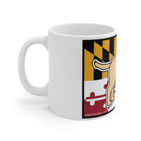 Maryland Flag Yellow Lab Mug 11oz