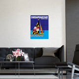 Chesapeake Bay Maryland Sailboat Poster – Matte Vertical/Horizontal Wall Art